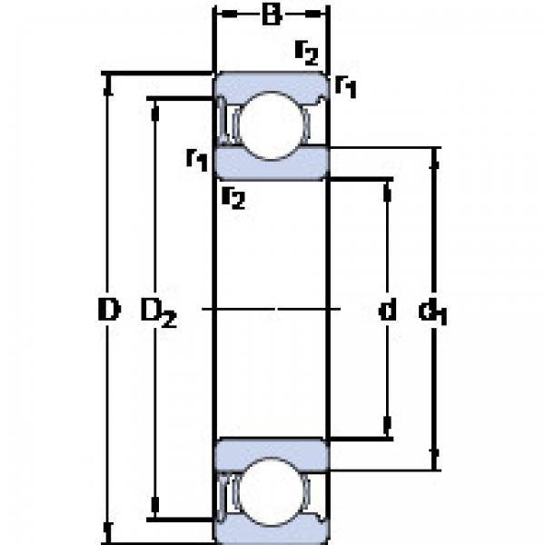 Bantalan 6008-RZ SKF #1 image