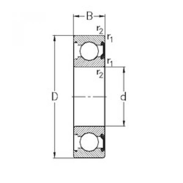 Bantalan 6020-2RSR NKE #1 image