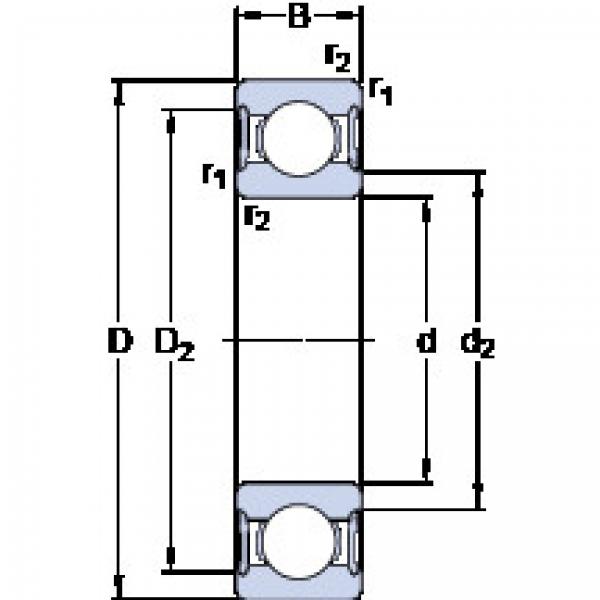 Bantalan 61805-2RS1 SKF #1 image