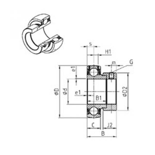 Подшипник ES206-20 SNR #1 image