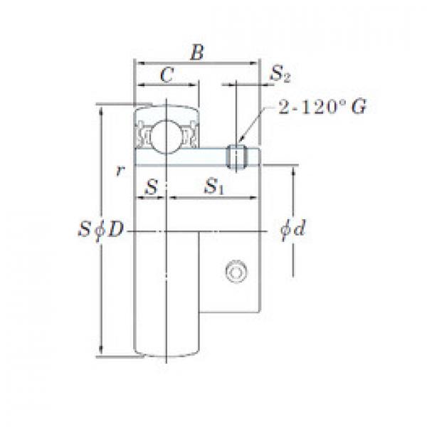 Подшипник UC216 KOYO #1 image