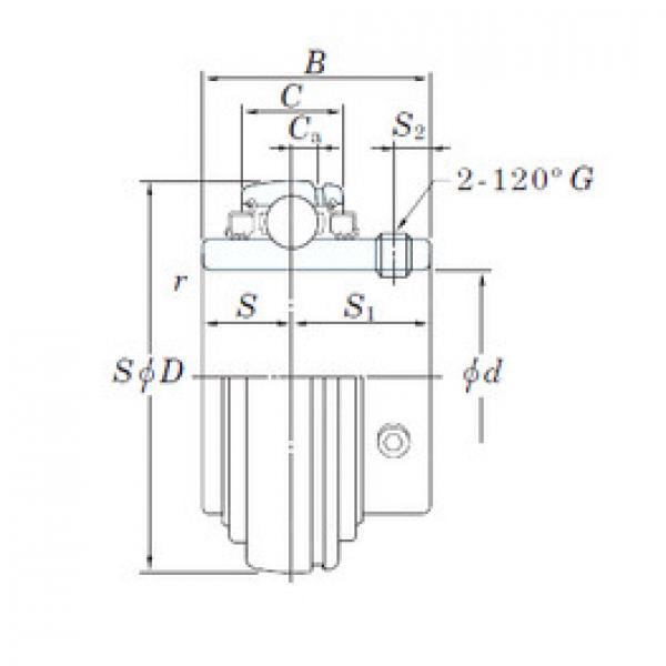 Подшипник UC218L3 KOYO #1 image