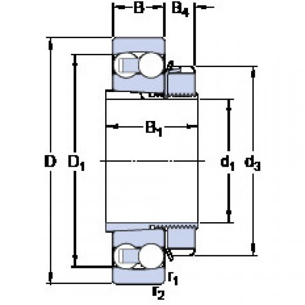 Подшипник 2307 EKTN9 + H 2307 SKF #1 image