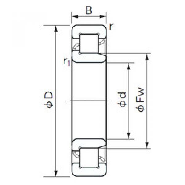 Подшипник NJ 1096 NACHI #1 image