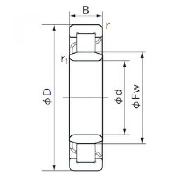 Подшипник NU 214 NACHI #1 image