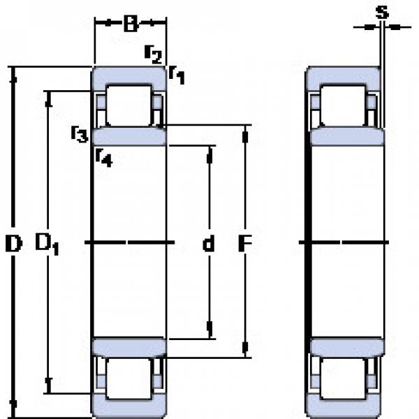 Подшипник NU 1017 M SKF #1 image