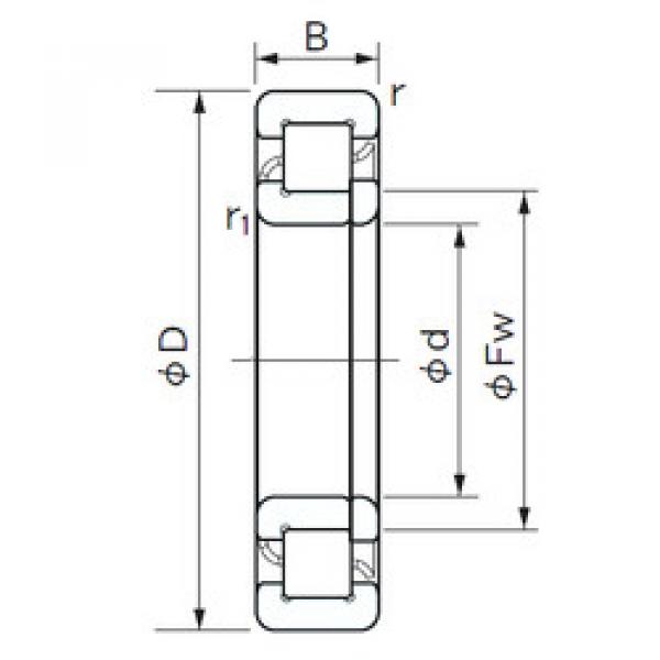 Подшипник NUP 214 E NACHI #1 image