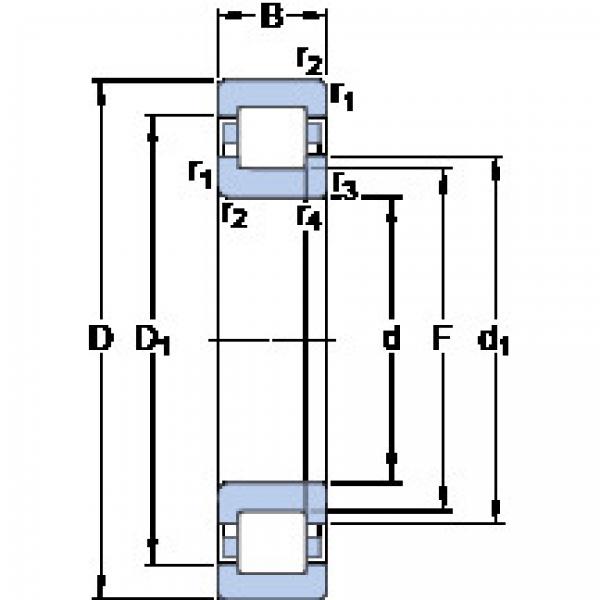 Подшипник NUP 208 ECP SKF #1 image