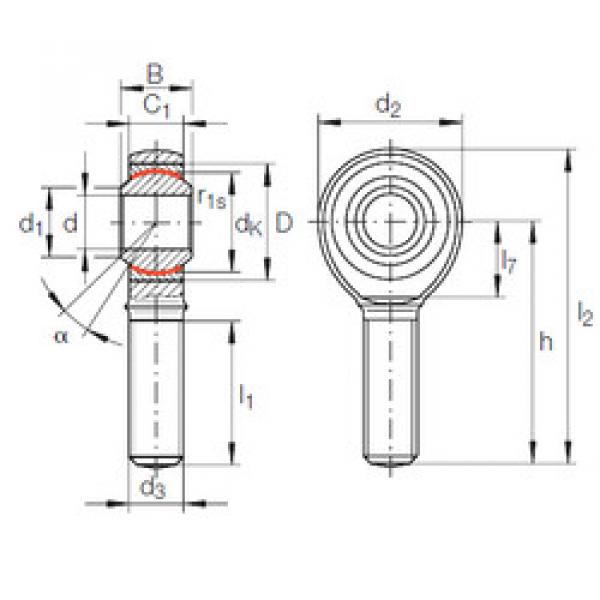 Подшипник GAKFL 8 PW INA #1 image