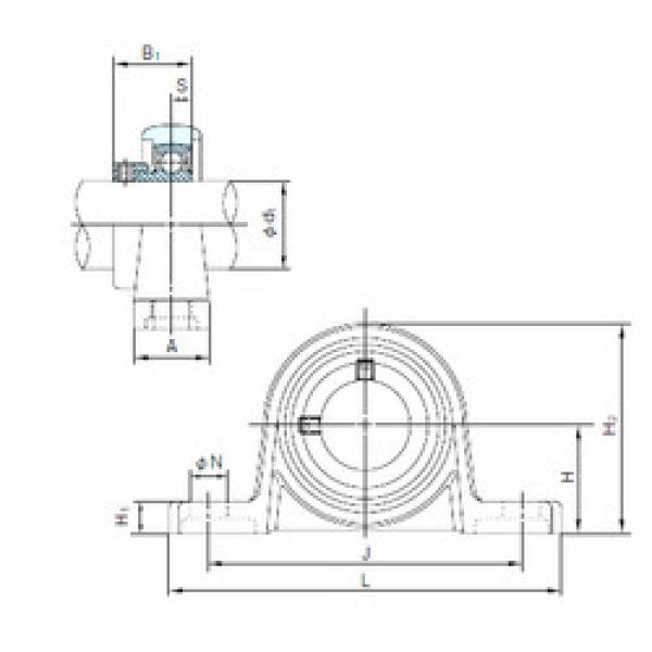 Подшипник UP006 NACHI #1 image