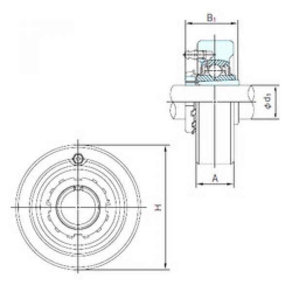 Подшипник UKC211+H2311 NACHI #1 image