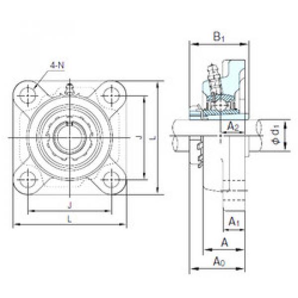 Подшипник UKF322+H2322 NACHI #1 image