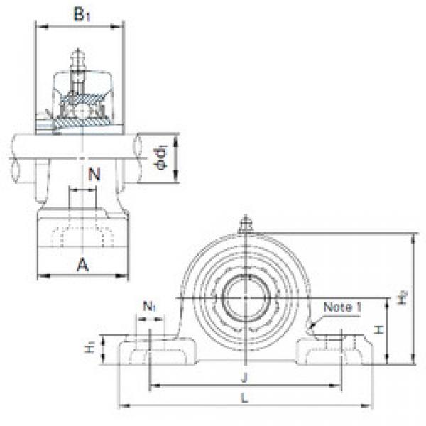 Подшипник UKPX11+H2311 NACHI #1 image