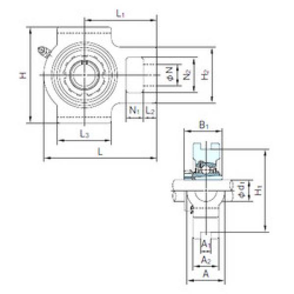 Подшипник UKT208+H2308 NACHI #1 image